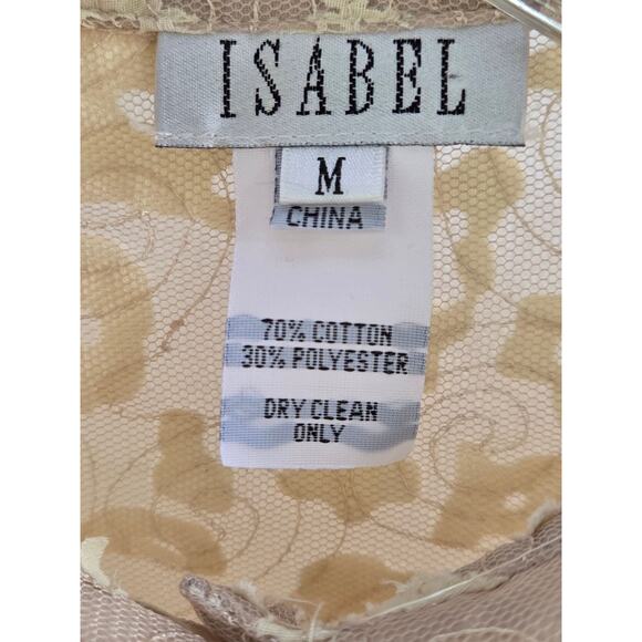 Vintage Lace Mesh Blouse Toggle Buttons sz M ALT to rag & bone Yvette Blouse M - Picture 7 of 7